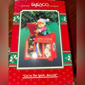 Enesco - Get in The Spirit Christmas Ornament - 1995